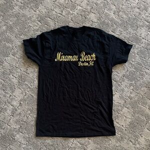 Miramar Beach Destin Florida Black T-Shirt